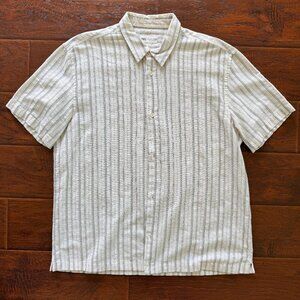 Zara SS Woven Yarn Dye Shirt - New w/o tags - Size XL